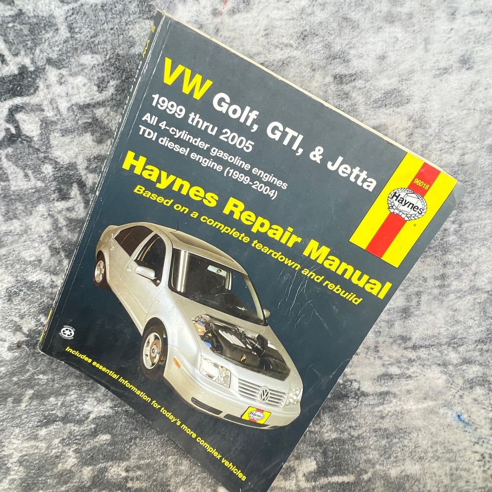 Haynes VW Golf GTI Jetta 1999-2005 Repair Manual 4-Cylinder TDI Diesel 96018